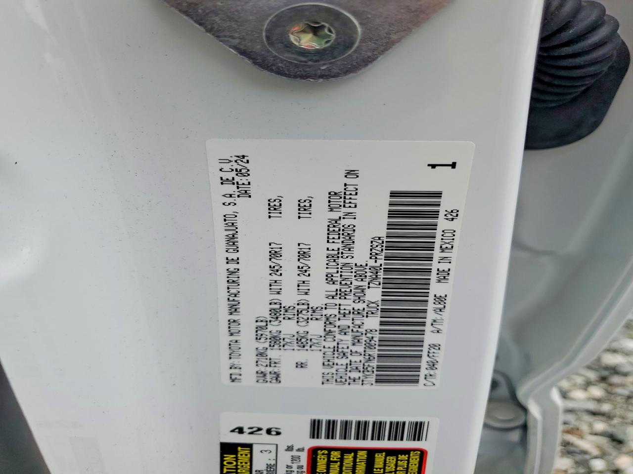 2024 TOYOTA TACOMA SR5 photo 23