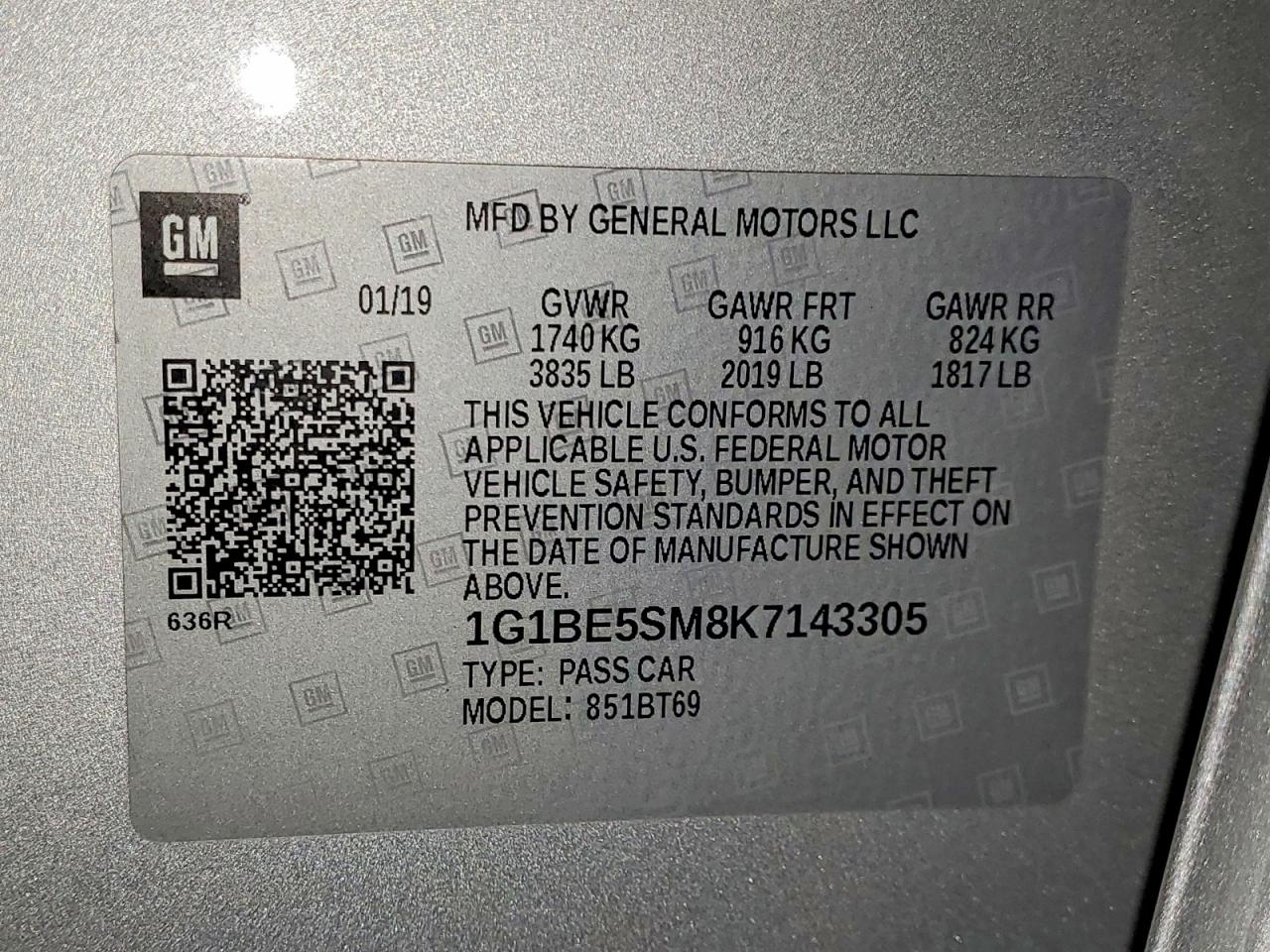 2019 CHEVROLET CRUZE LT photo 23