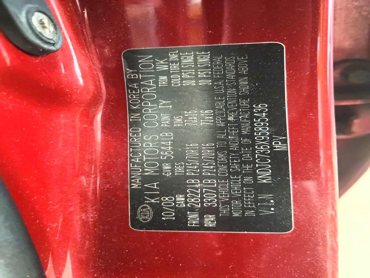 2009 KIA SORENTO EX photo 27