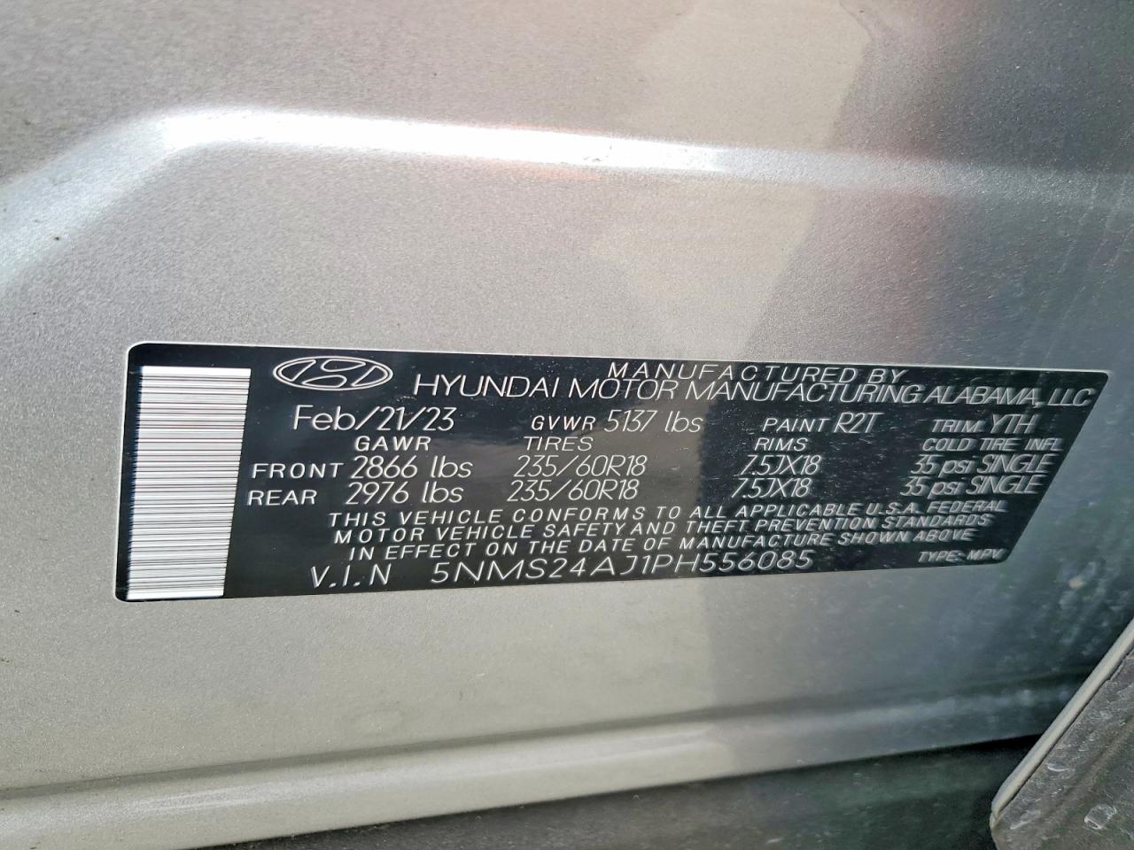 2023 HYUNDAI SANTA FE SEL photo 25