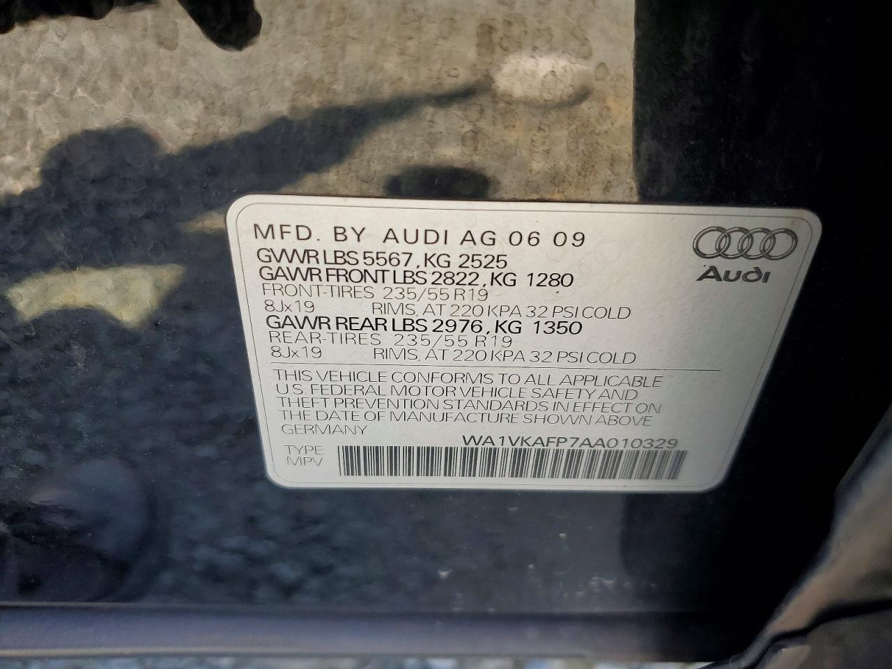 2010 AUDI Q5 PRESTIGE photo 25