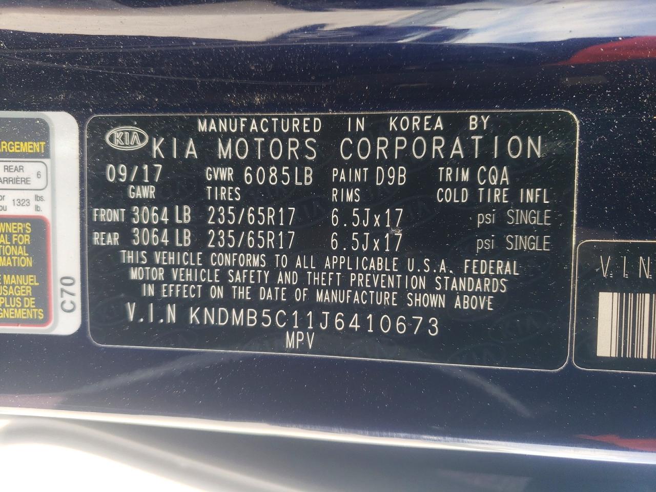 2018 KIA SEDONA LX photo 25