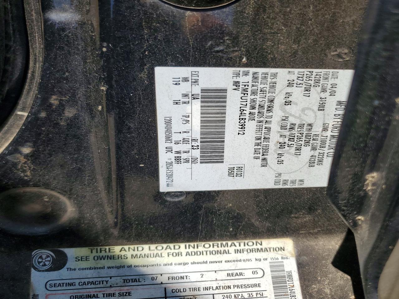2004 FORD EXPEDITION EDDIE BAUER photo 37