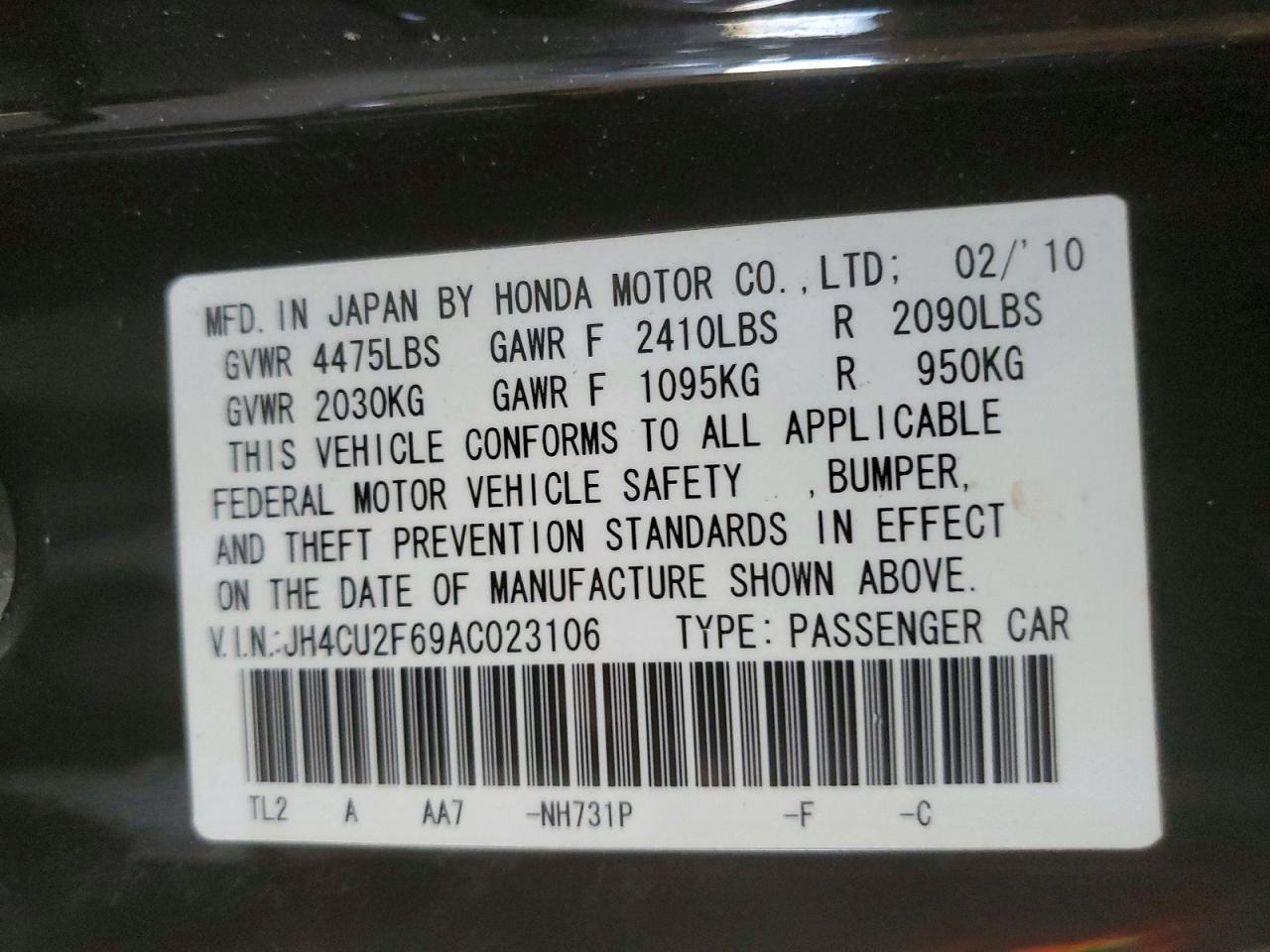 2010 ACURA TSX photo 34