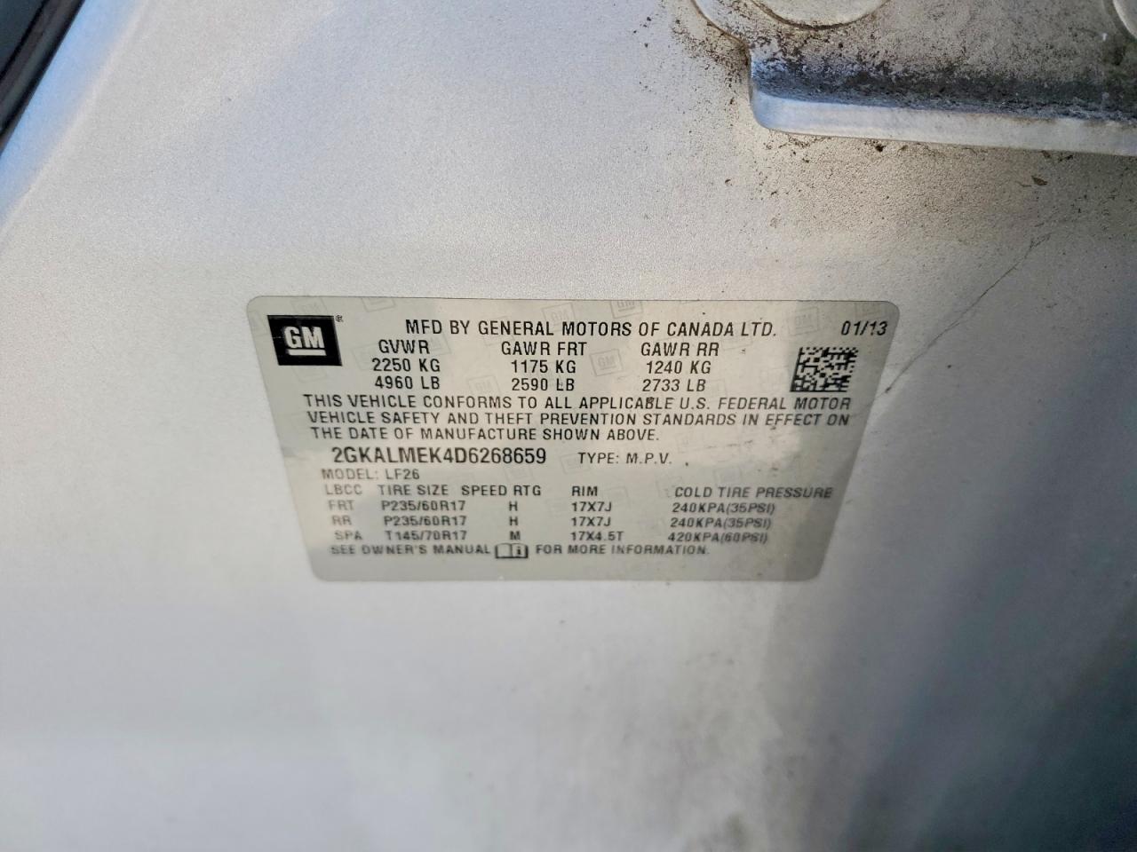 2013 GMC TERRAIN SLE photo 25