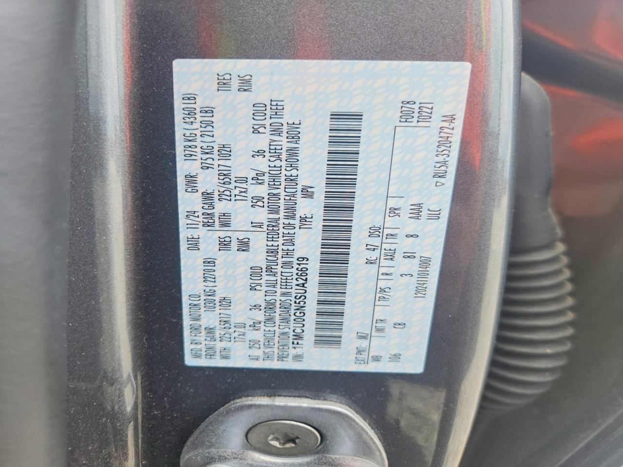 2025 FORD ESCAPE ACTIVE photo 37