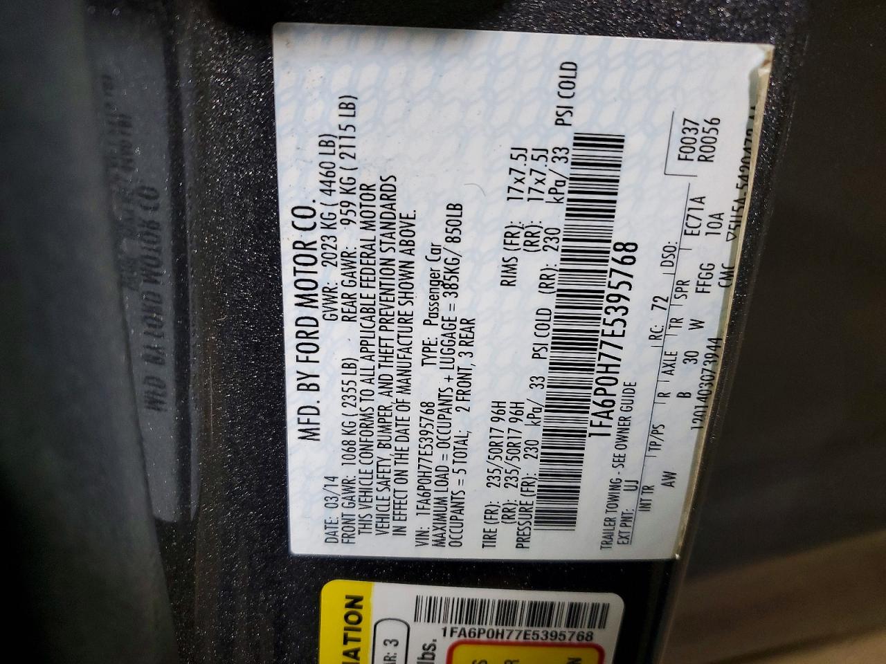 2014 FORD FUSION SE photo 23