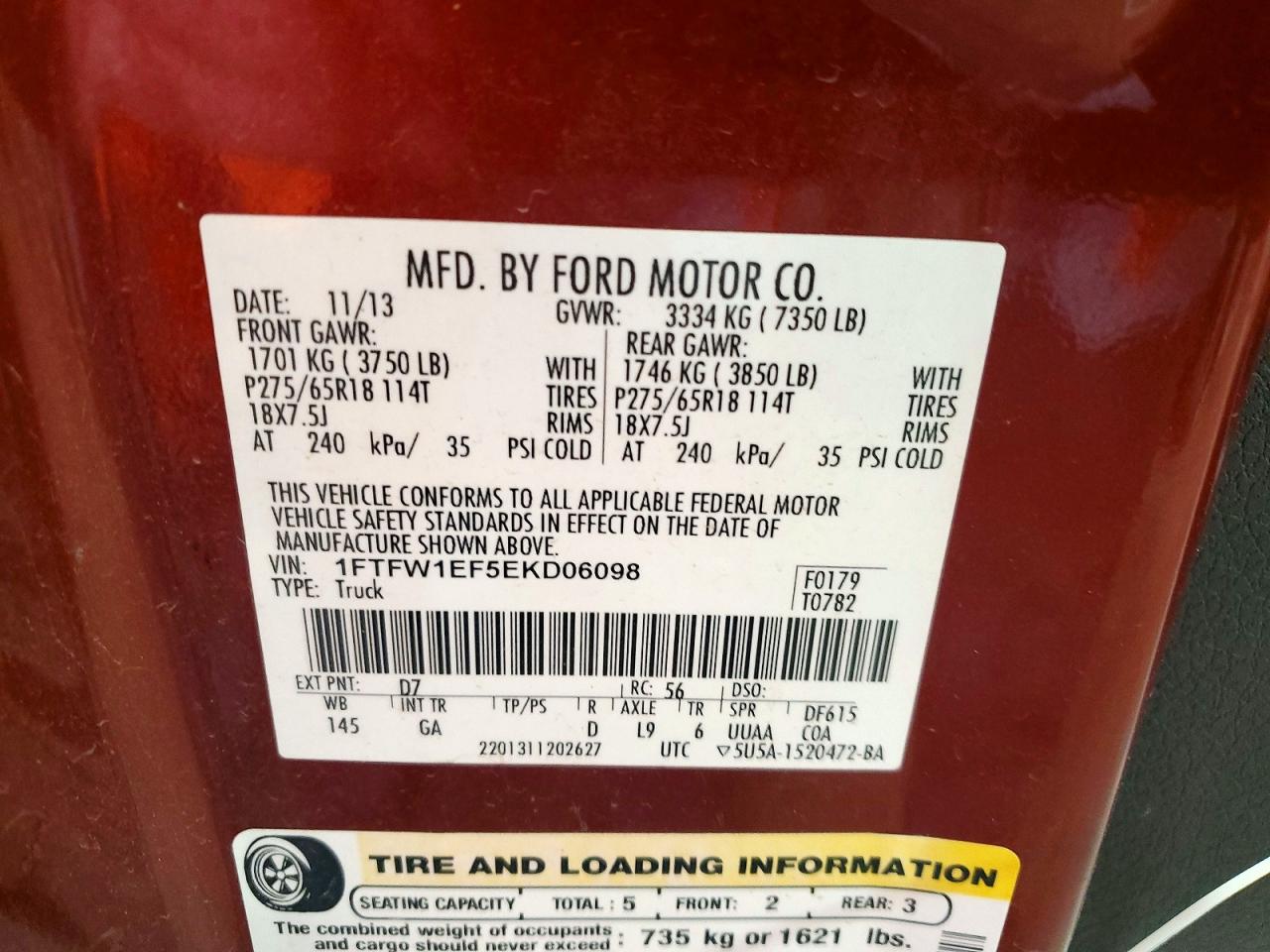 2014 FORD F150 SUPERCREW photo 23
