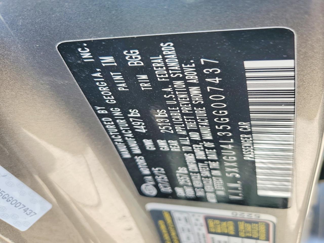 2016 KIA OPTIMA photo 34
