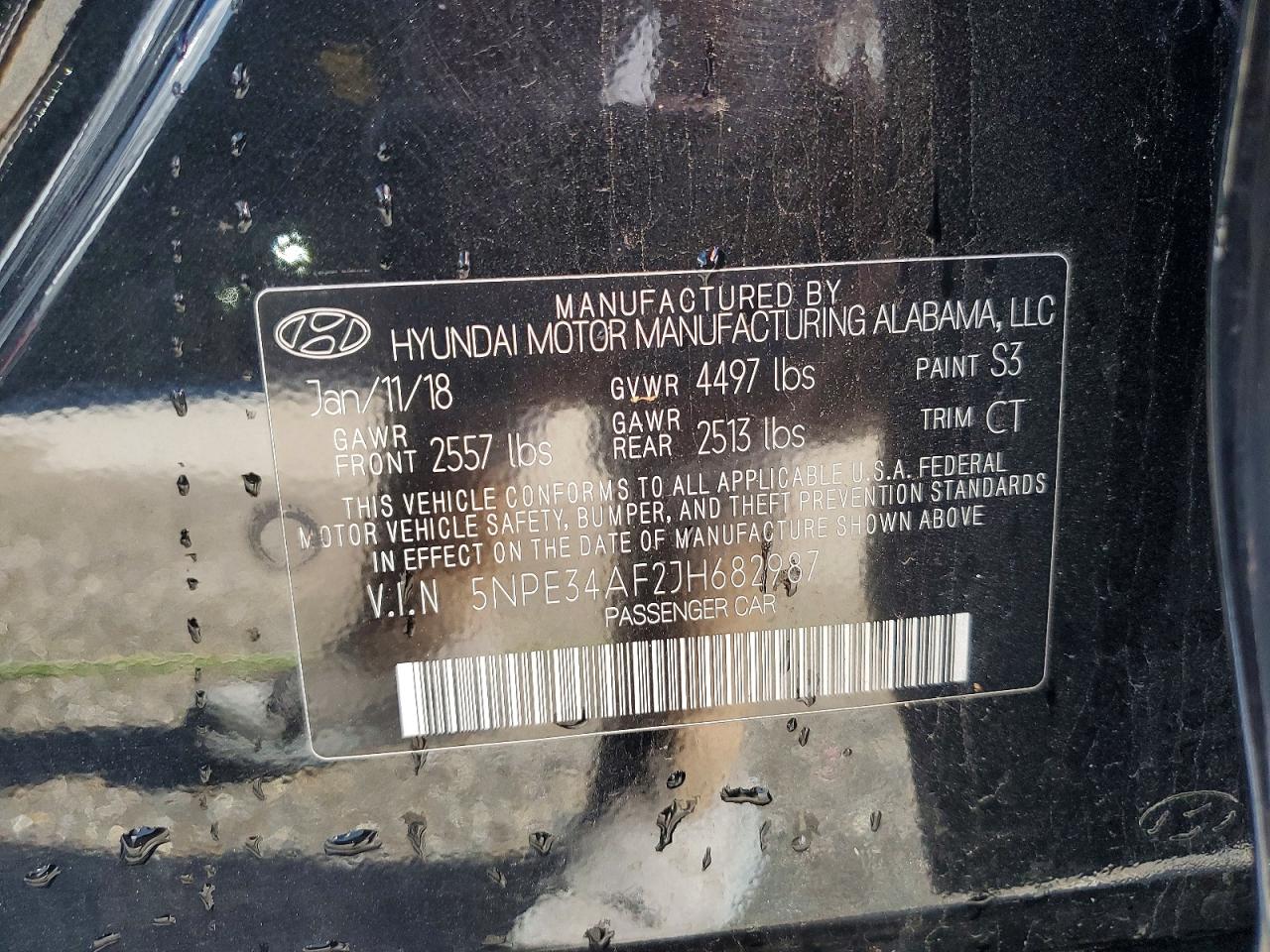 2018 HYUNDAI SONATA LIMITED photo 12