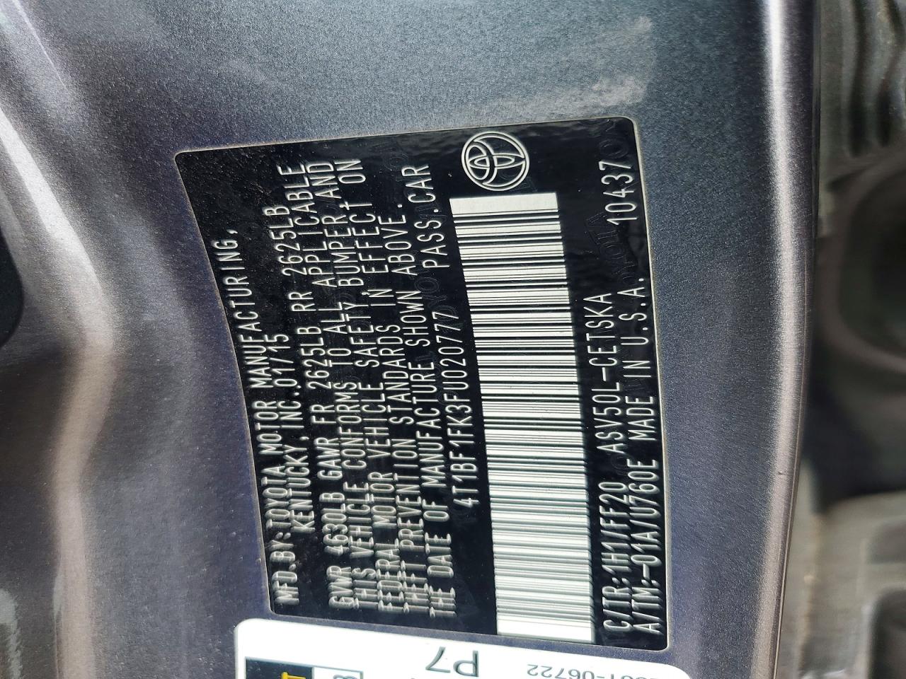 2015 TOYOTA CAMRY SE photo 23
