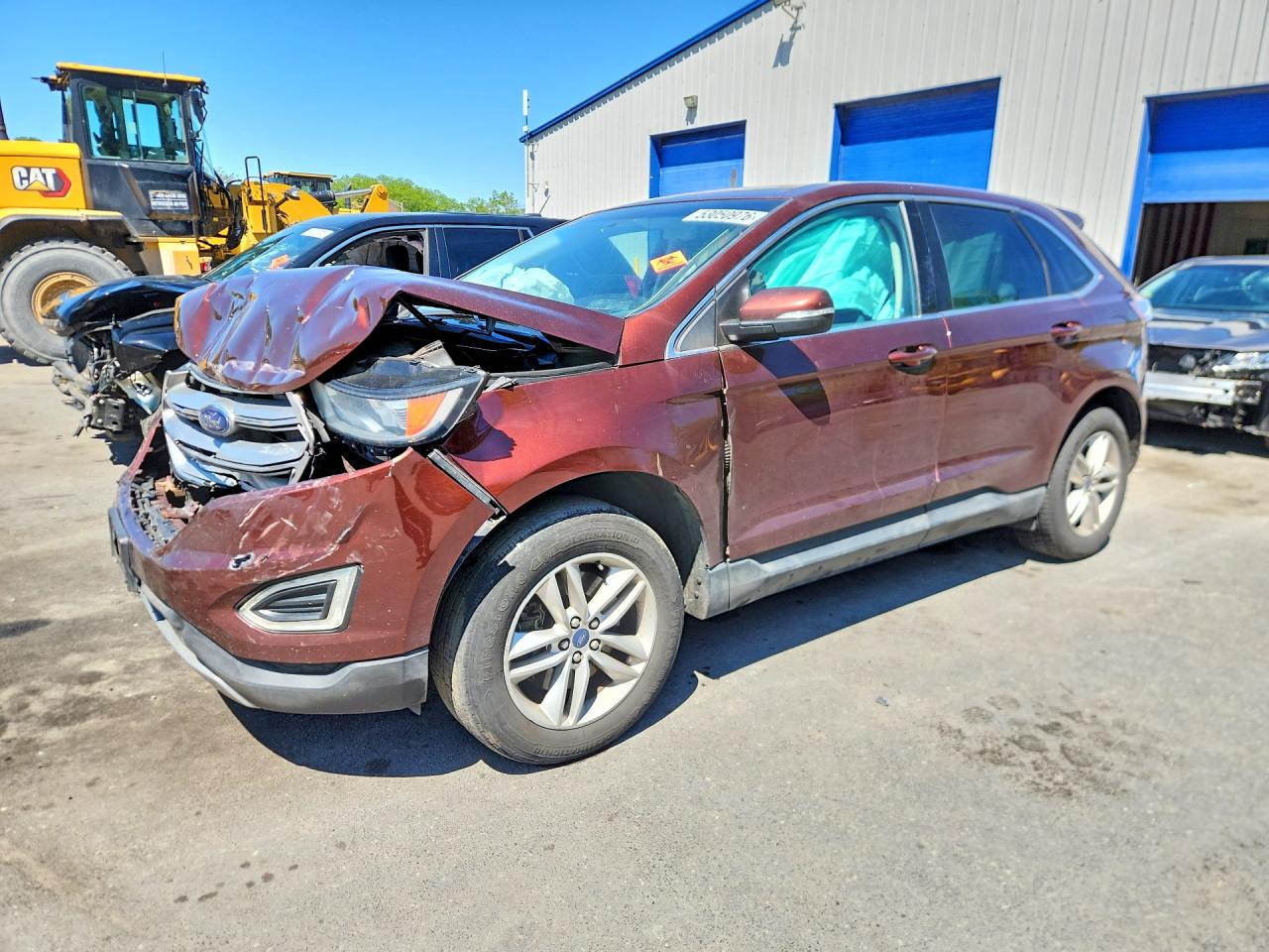 2015 FORD EDGE SEL — FRONT END damage — photo 1