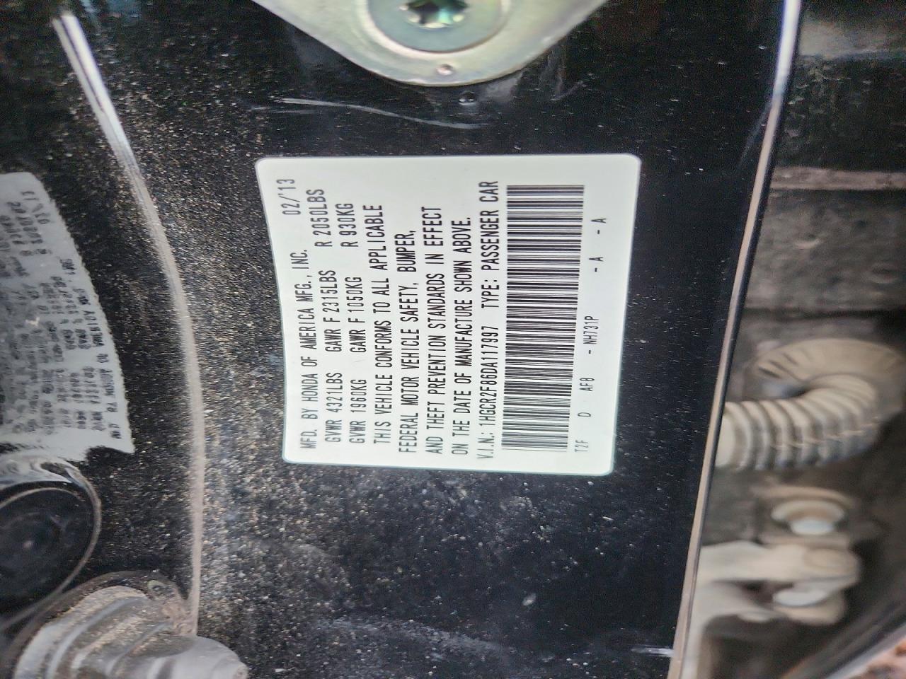 2013 HONDA ACCORD EXL photo 23