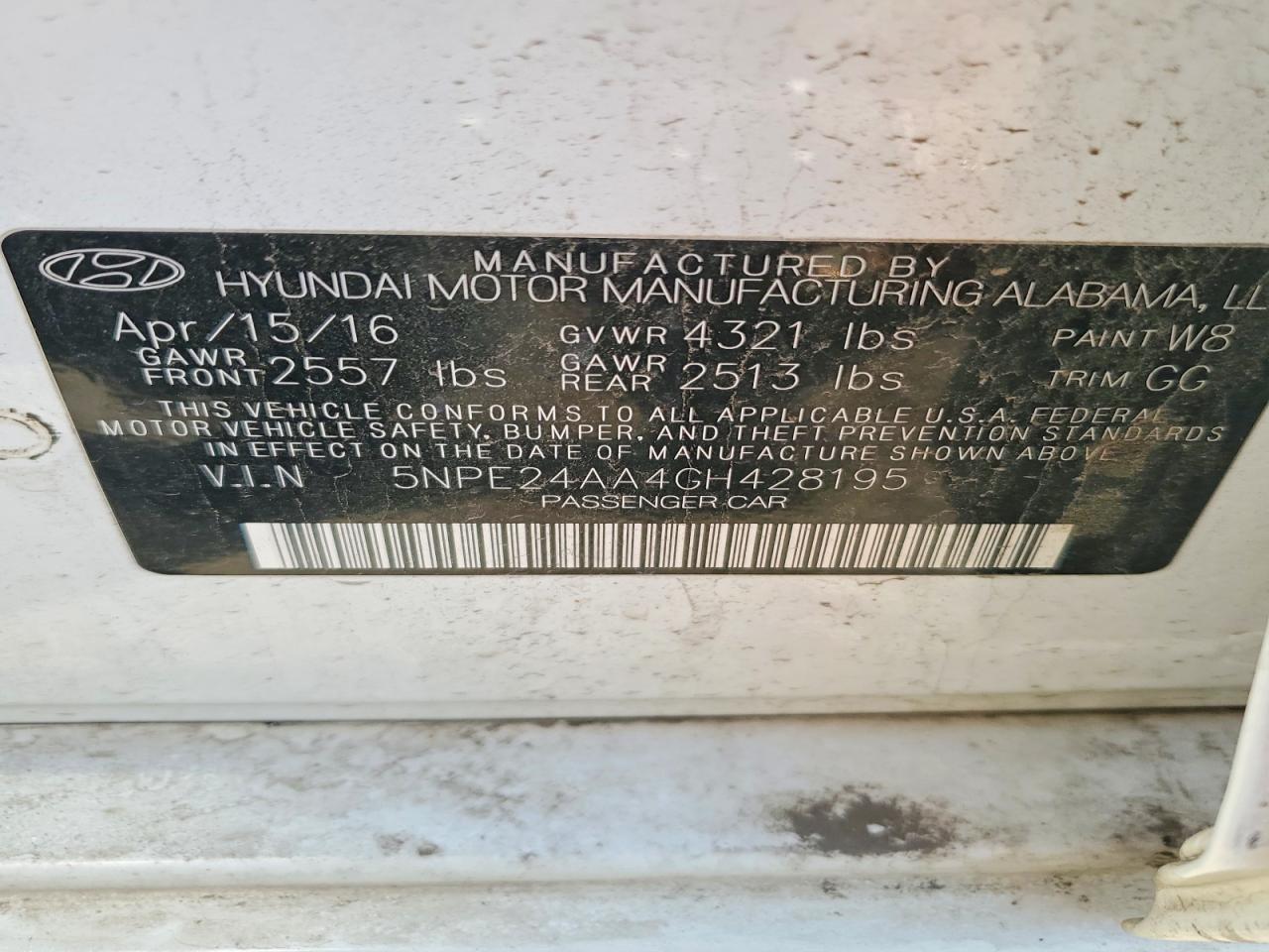 2016 HYUNDAI SONATA ECO photo 34