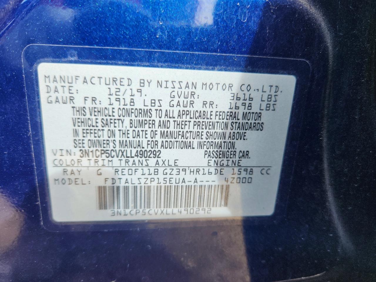 2020 NISSAN KICKS SV photo 27