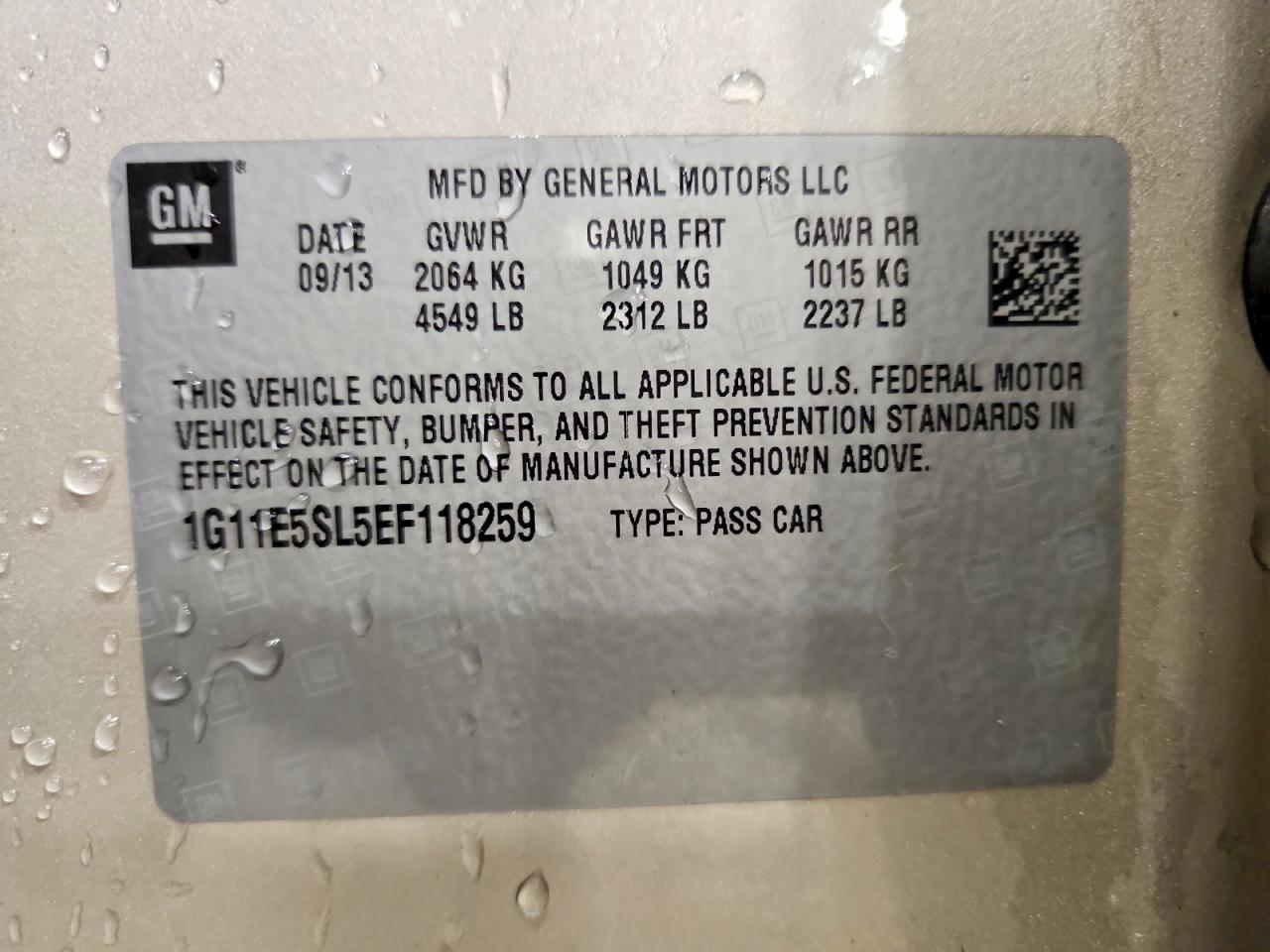 2014 CHEVROLET MALIBU 2LT photo 23
