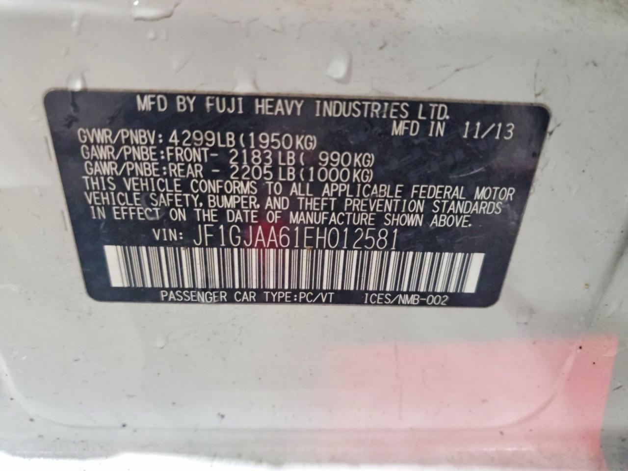 2014 SUBARU IMPREZA photo 23