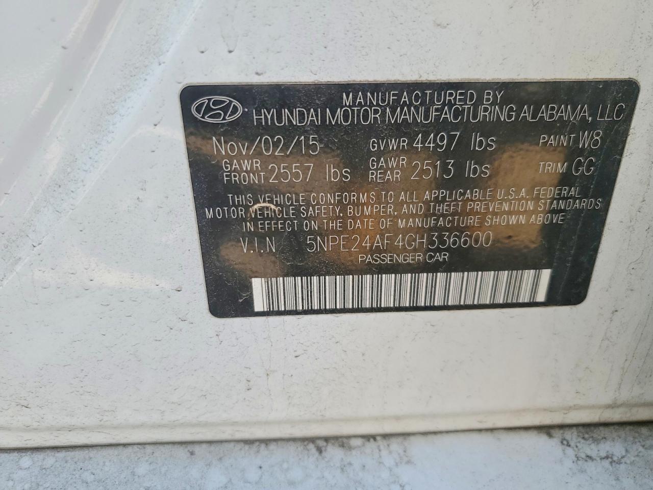 2016 HYUNDAI SONATA SE photo 34