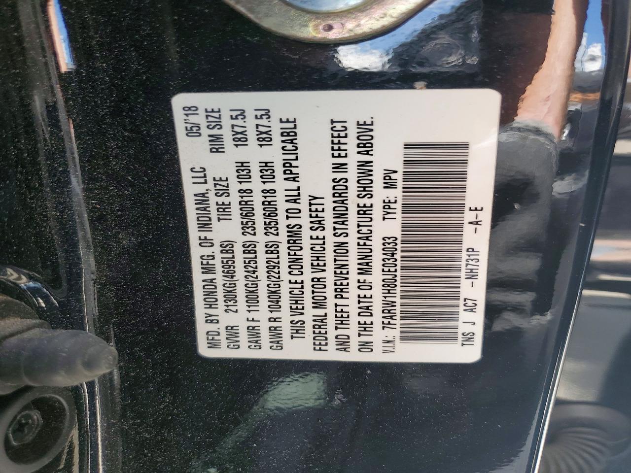 2018 HONDA CR-V EXL photo 40