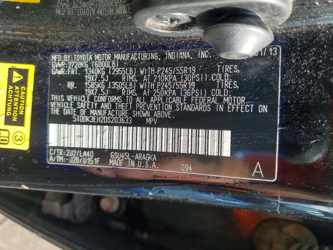 2013 TOYOTA HIGHLANDER LIMITED photo 25