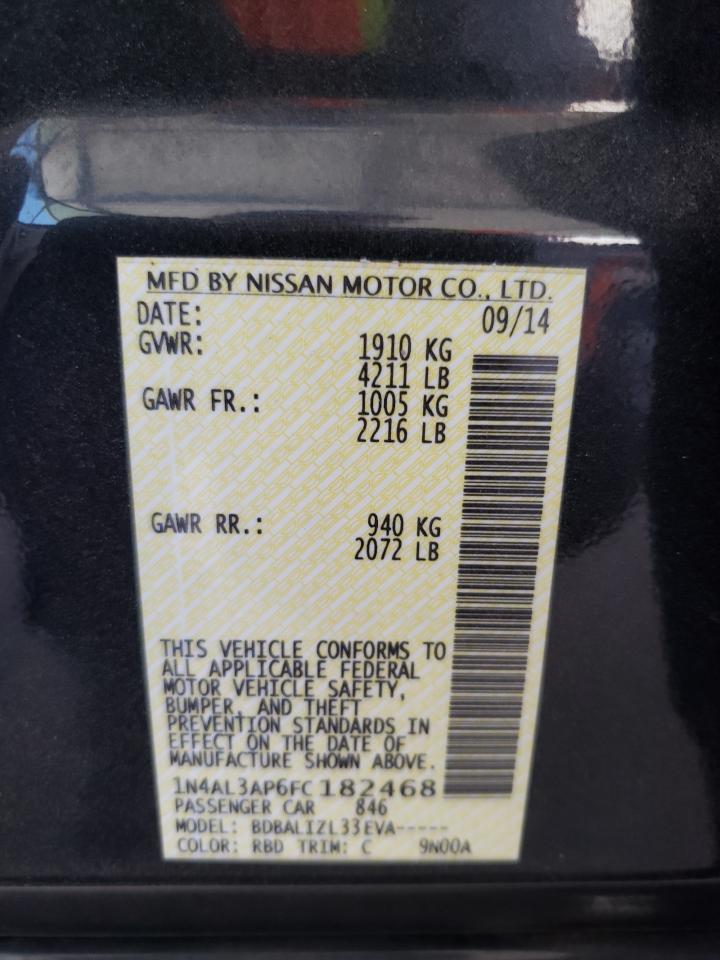 2015 NISSAN ALTIMA 2.5 photo 12