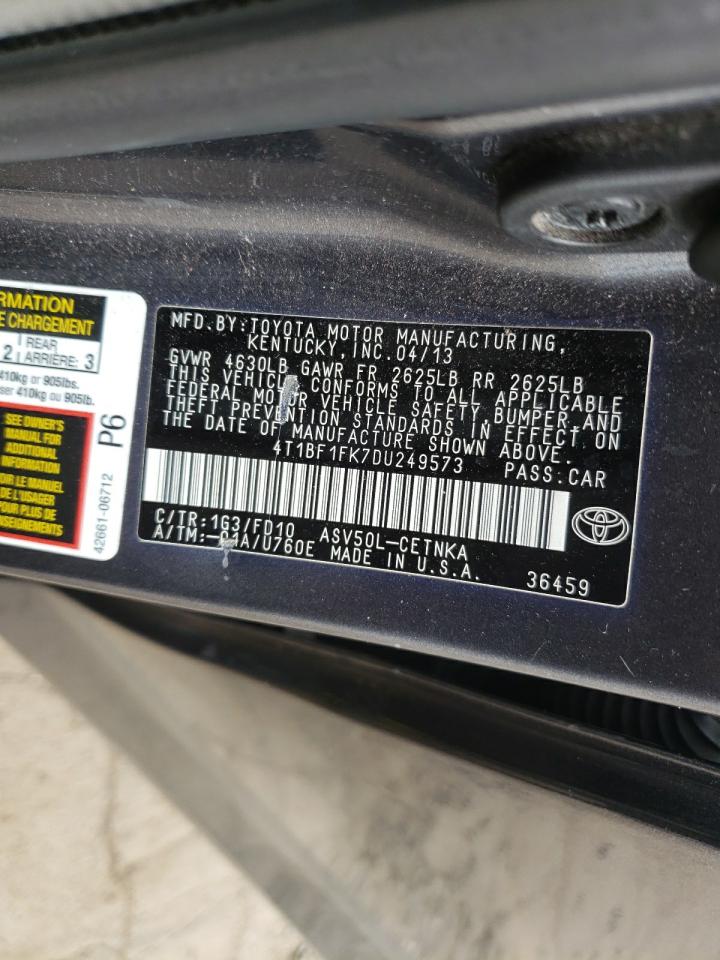 2013 TOYOTA CAMRY L photo 25