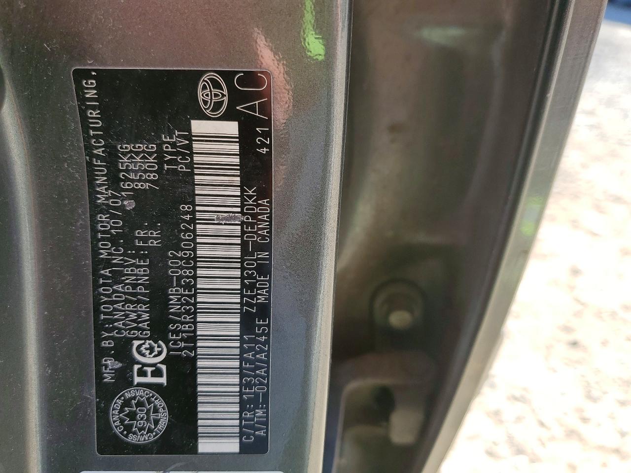 2008 TOYOTA COROLLA LE PLUS/LE PREMIUM photo 34