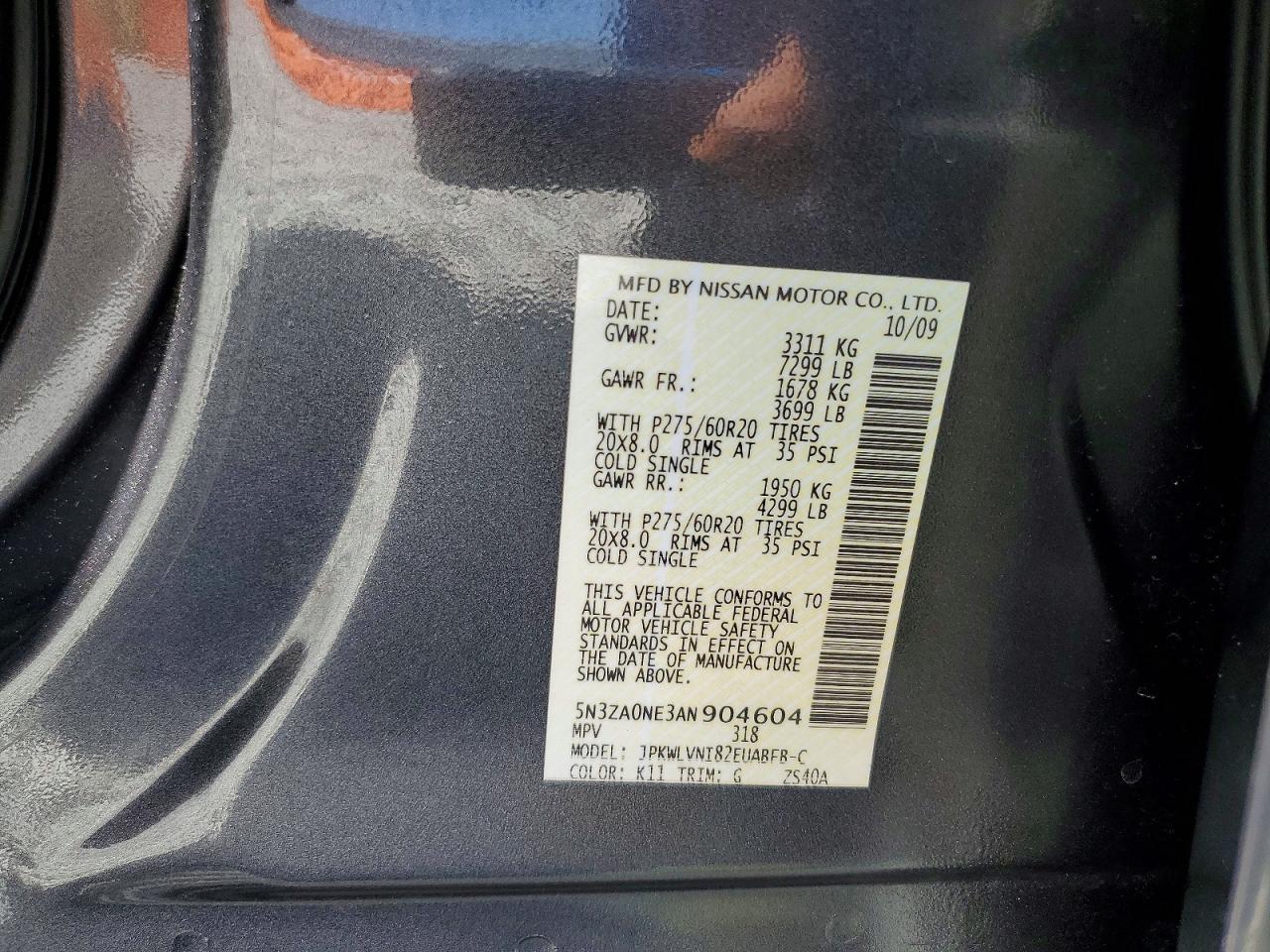 2010 INFINITI QX56 BASE photo 25