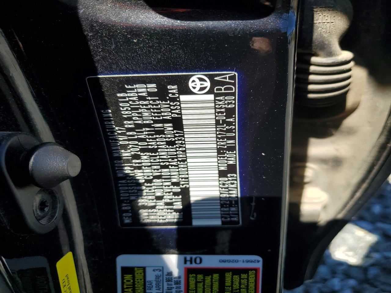 2017 TOYOTA COROLLA SE photo 23