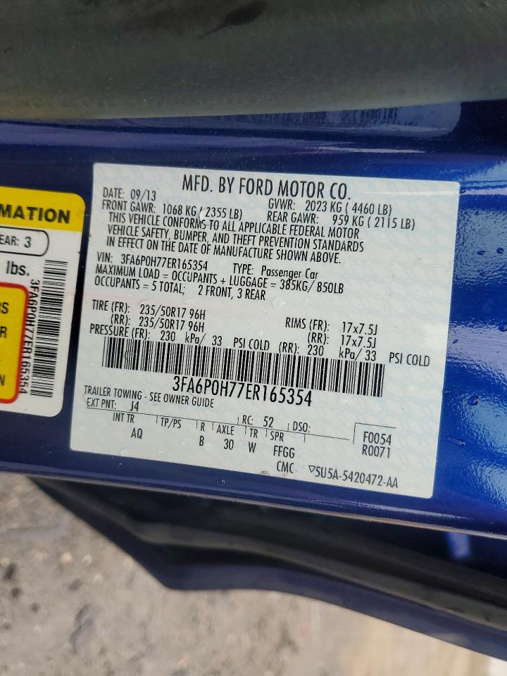 2014 FORD FUSION SE photo 23