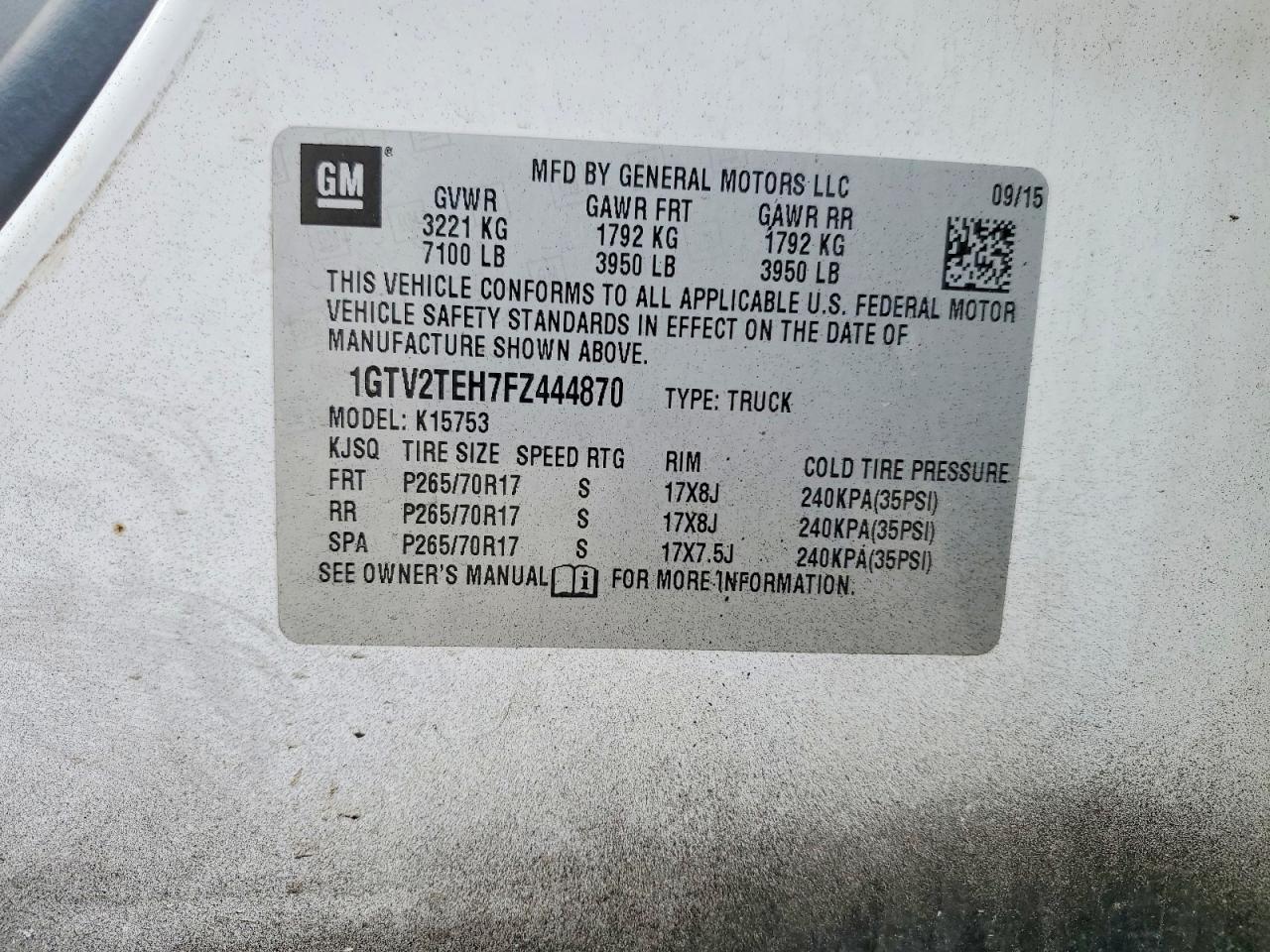2015 GMC SIERRA K1500 photo 23
