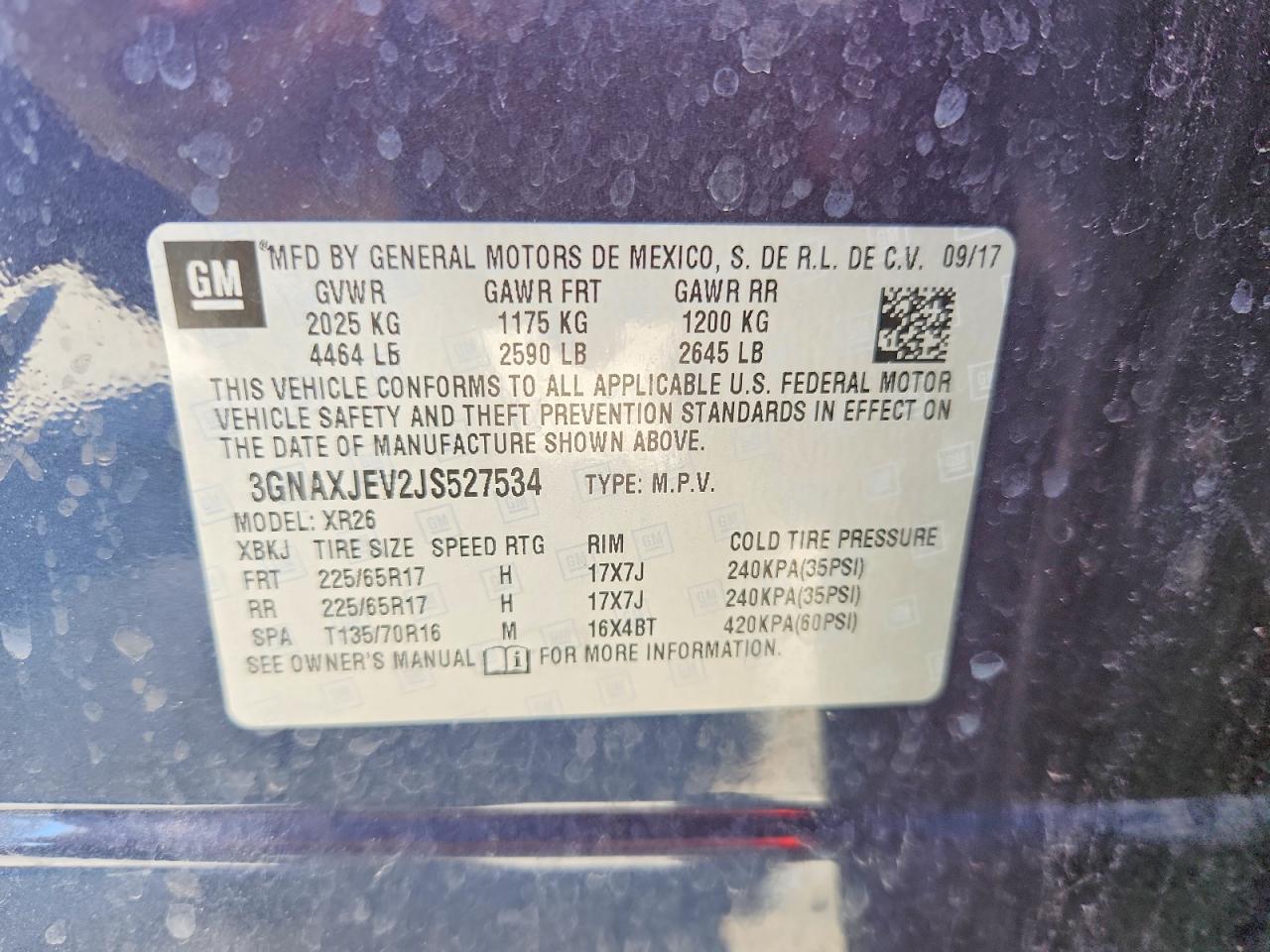 2018 CHEVROLET EQUINOX LT photo 37