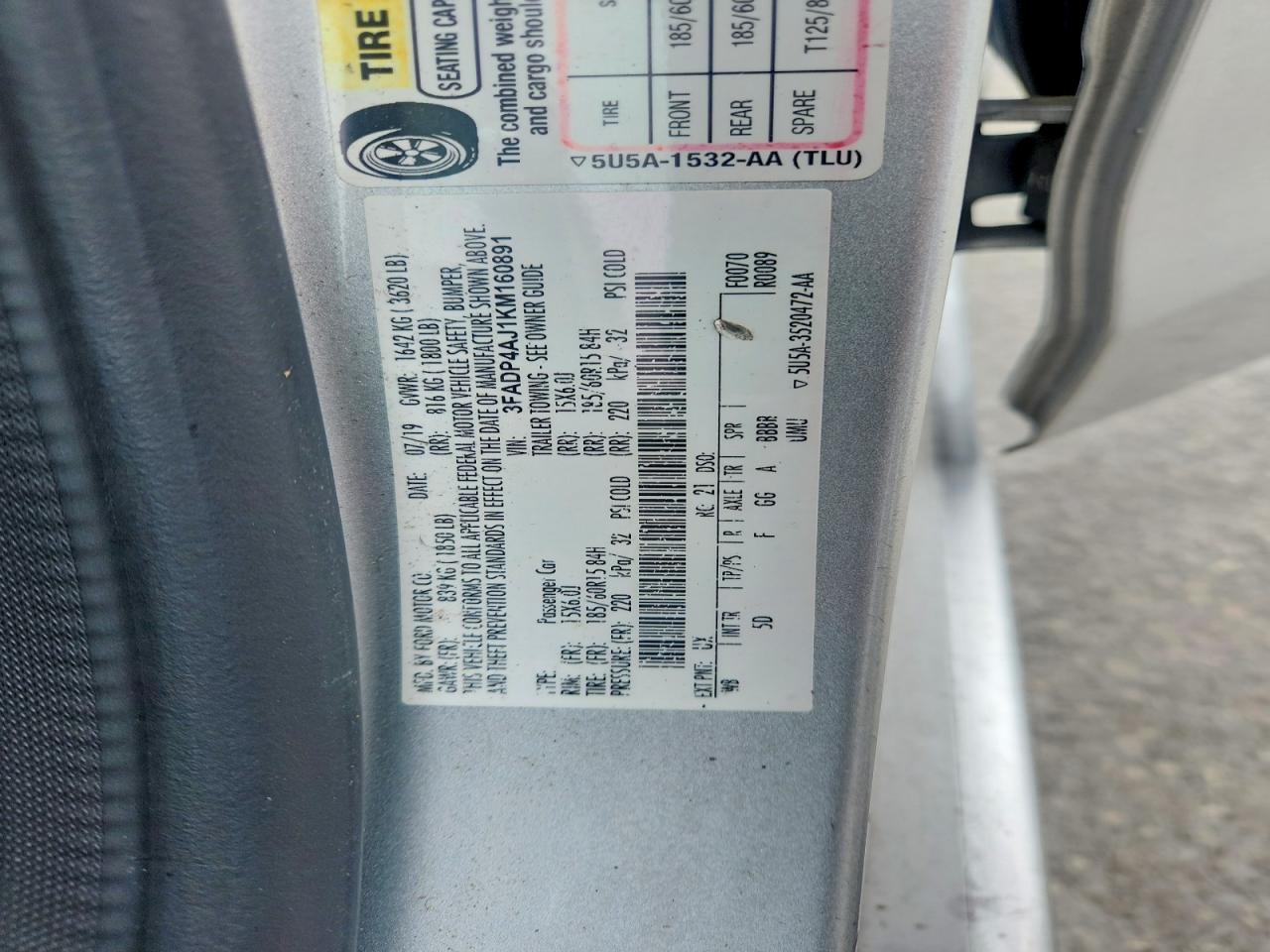 2019 FORD FIESTA S photo 25