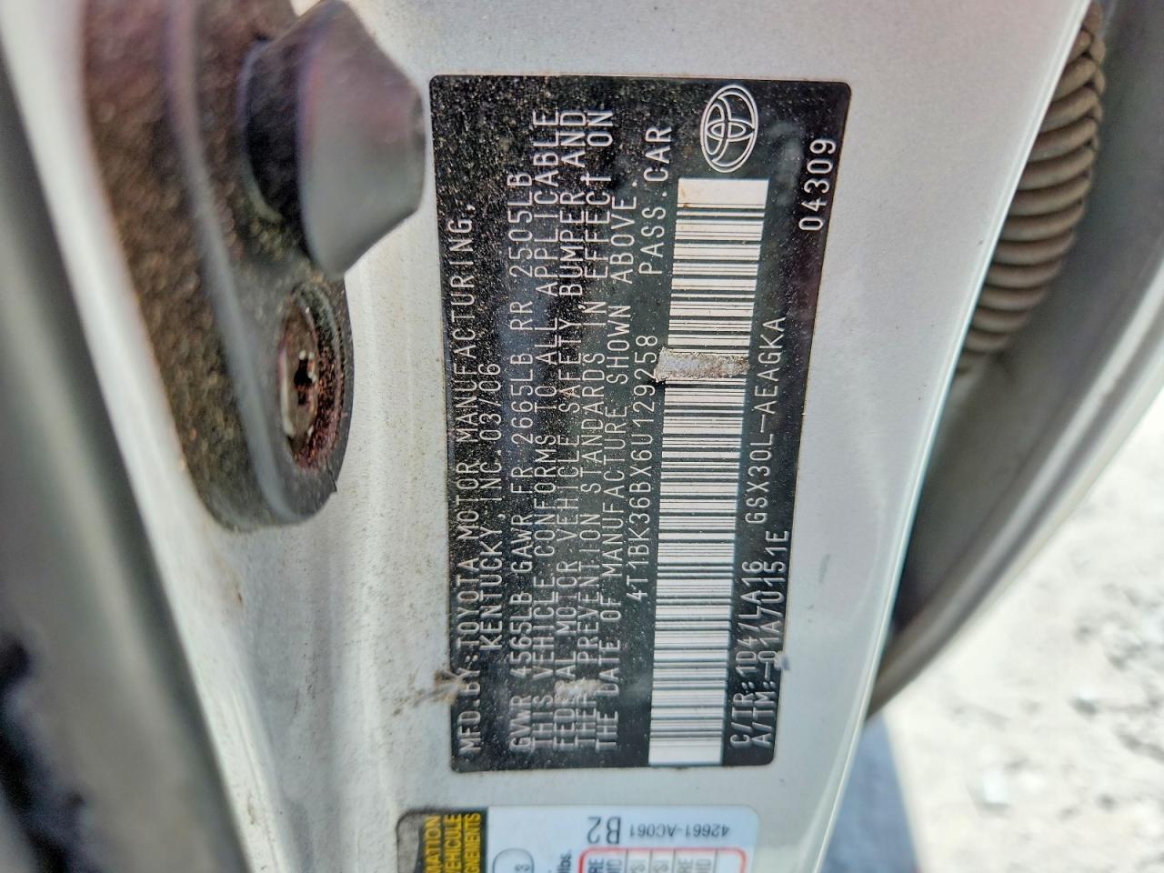 2006 TOYOTA AVALON XLS photo 34