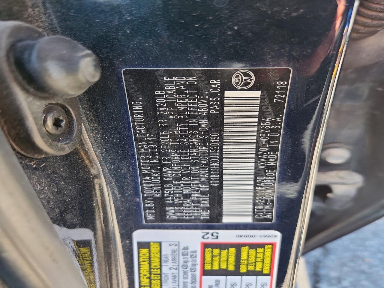 2018 TOYOTA CAMRY SE photo 34