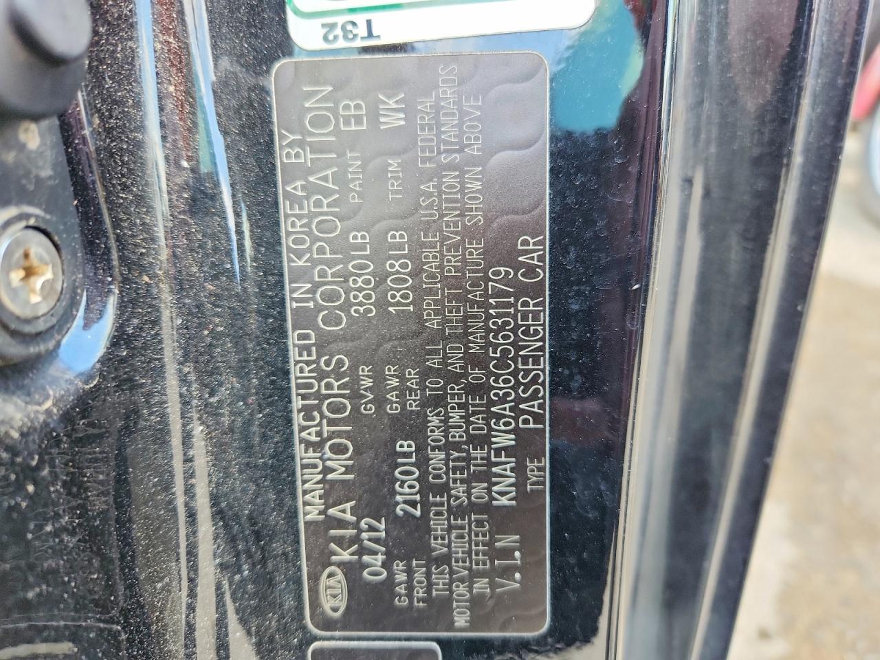 2012 KIA FORTE SX photo 33