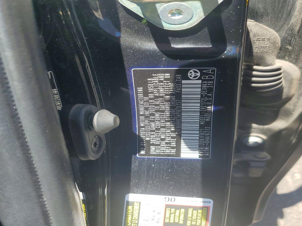 2019 TOYOTA COROLLA LE photo 23