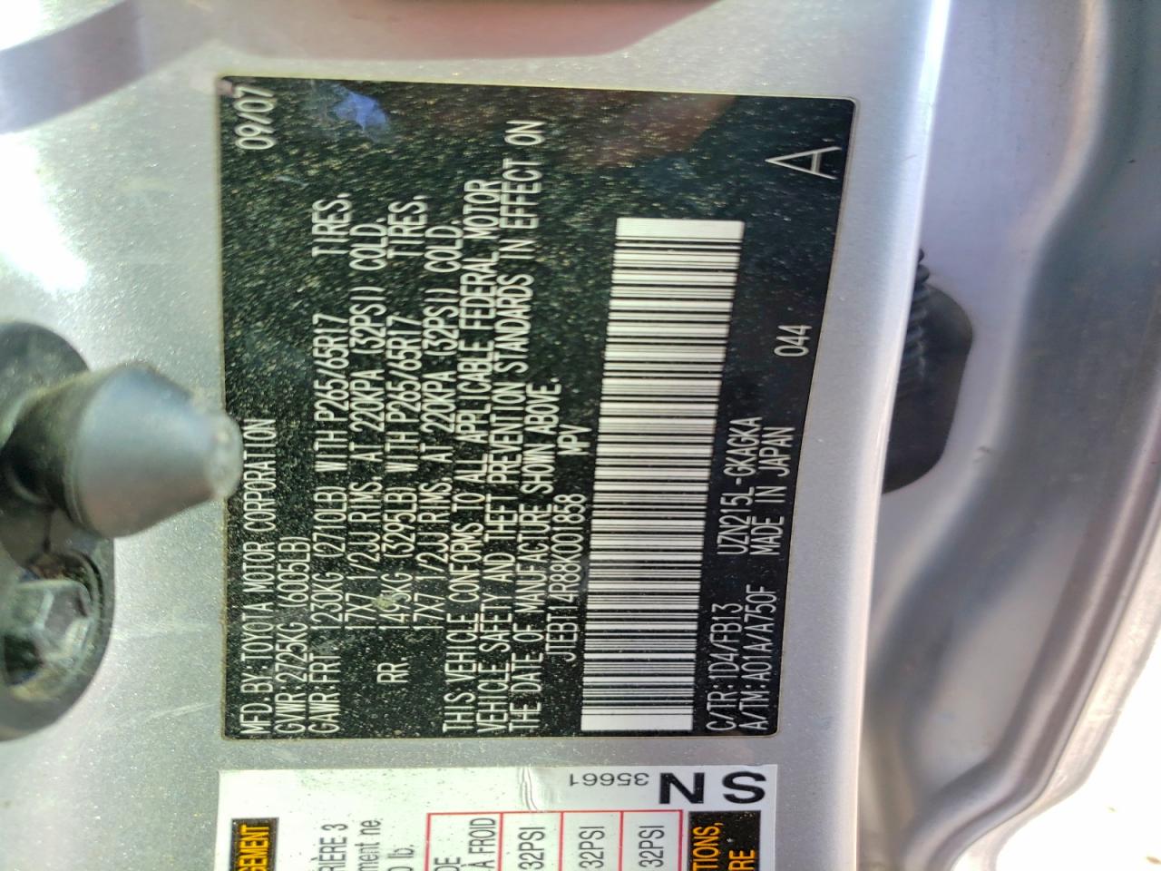 2008 TOYOTA 4RUNNER SPORT EDITION photo 34
