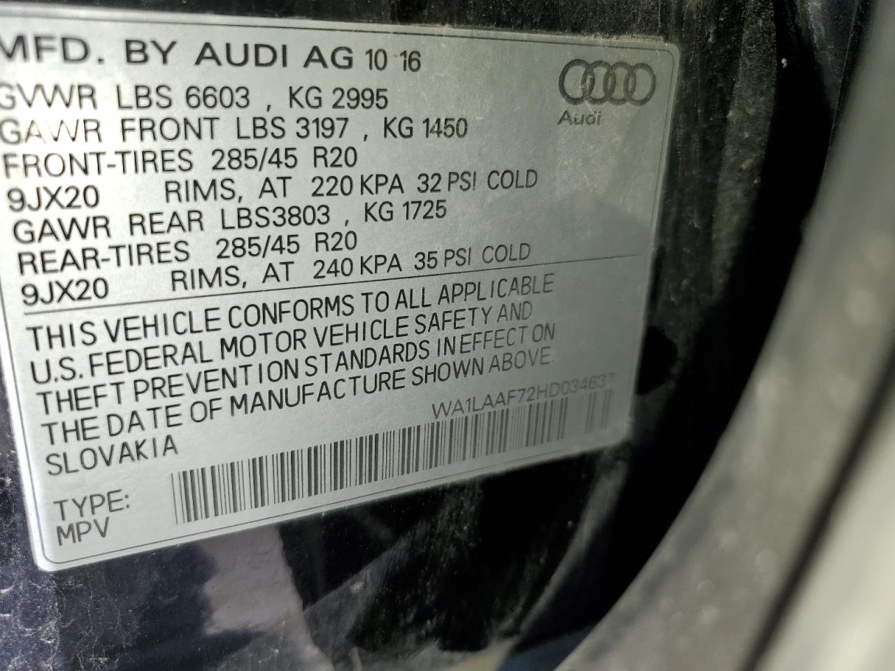 2017 AUDI Q7 PREMIUM PLUS photo 25