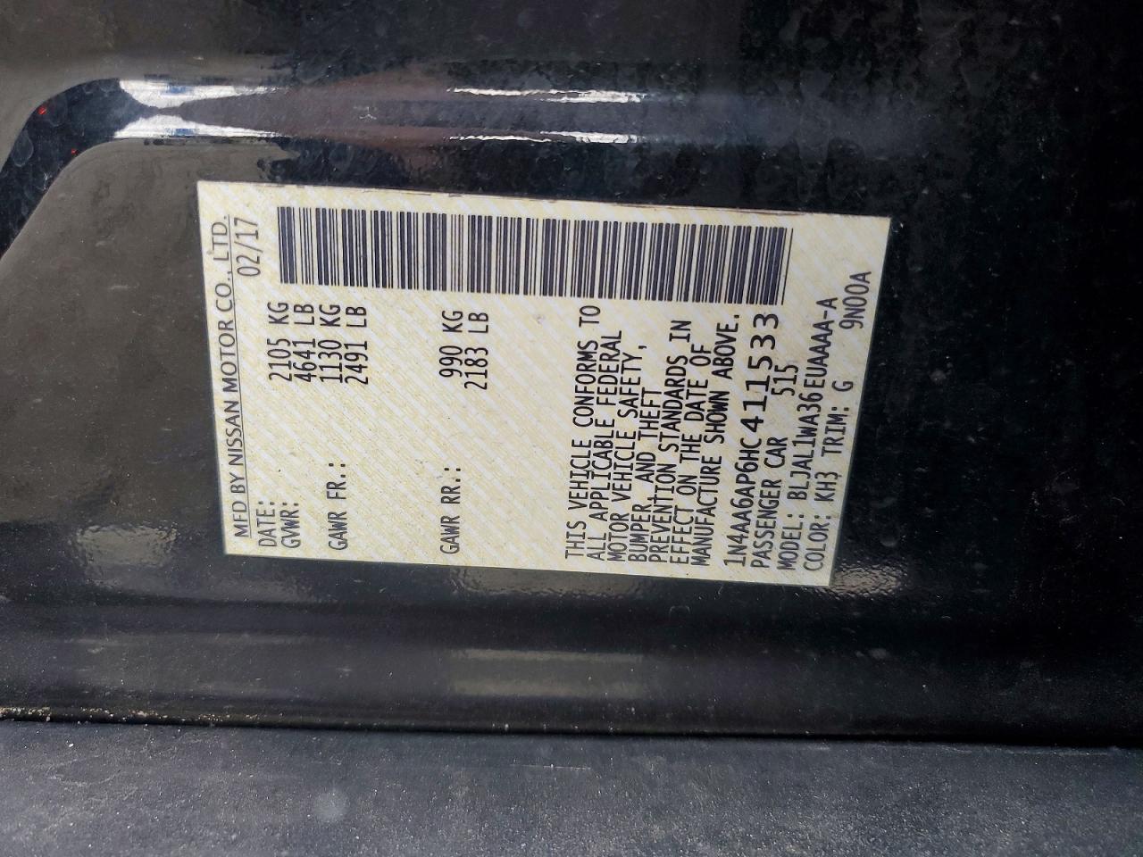 2017 NISSAN MAXIMA 3.5 SR photo 23