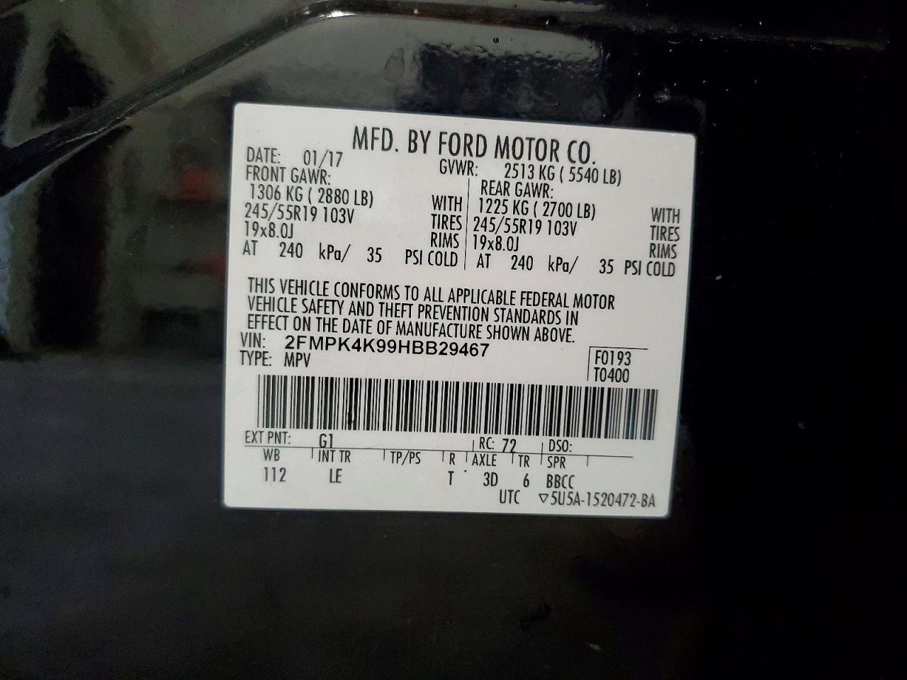 2017 FORD EDGE TITANIUM photo 23