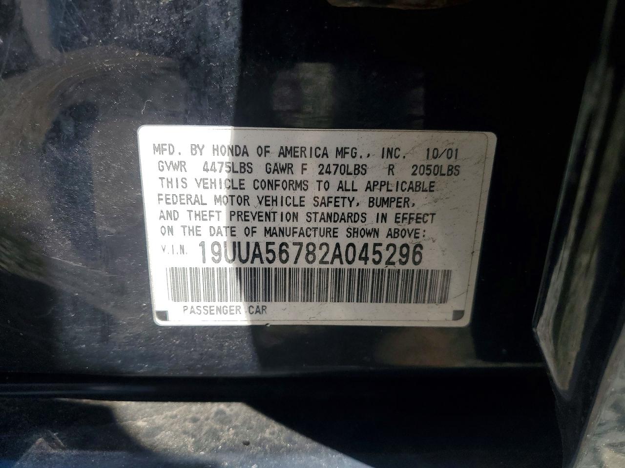 2002 ACURA 3.2TL photo 23