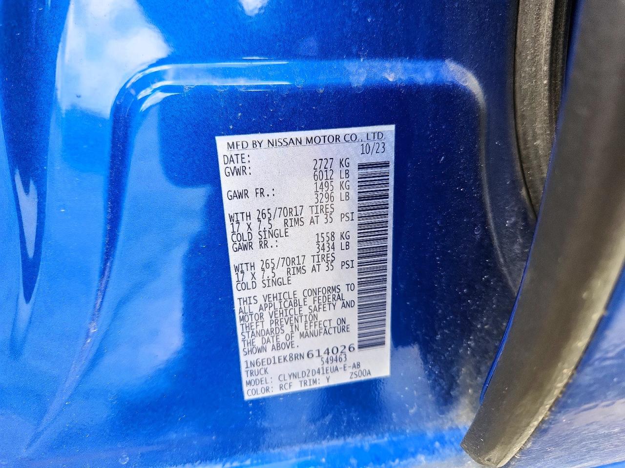 2024 NISSAN FRONTIER PRO-4X photo 34