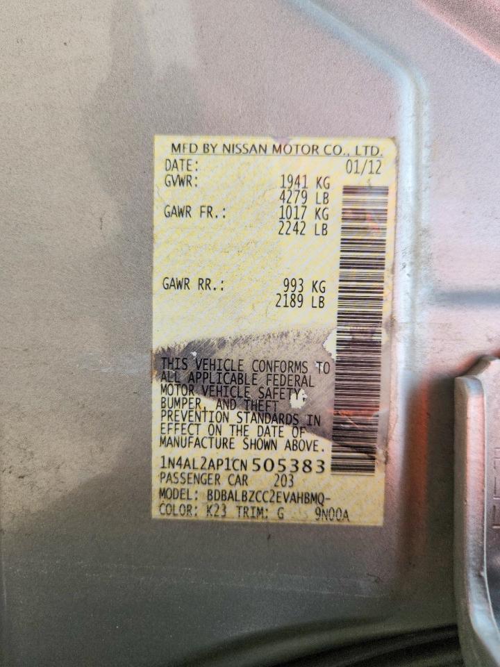 2012 NISSAN ALTIMA 2.5 photo 25