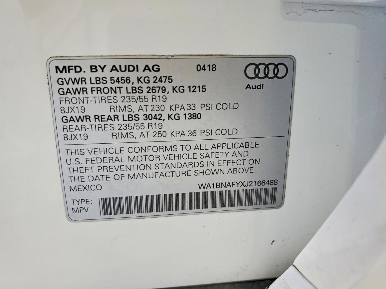 2018 AUDI Q5 PREMIUM PLUS photo 25