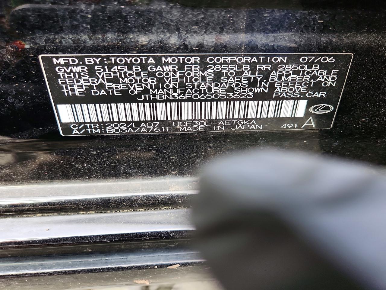 2006 LEXUS LS 430 photo 13