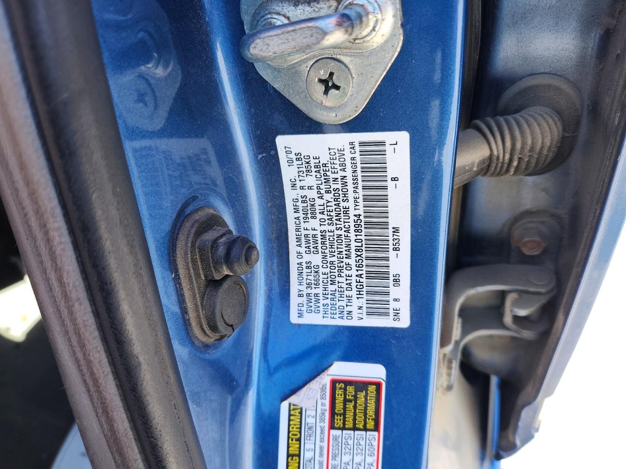 2008 HONDA CIVIC LX photo 34