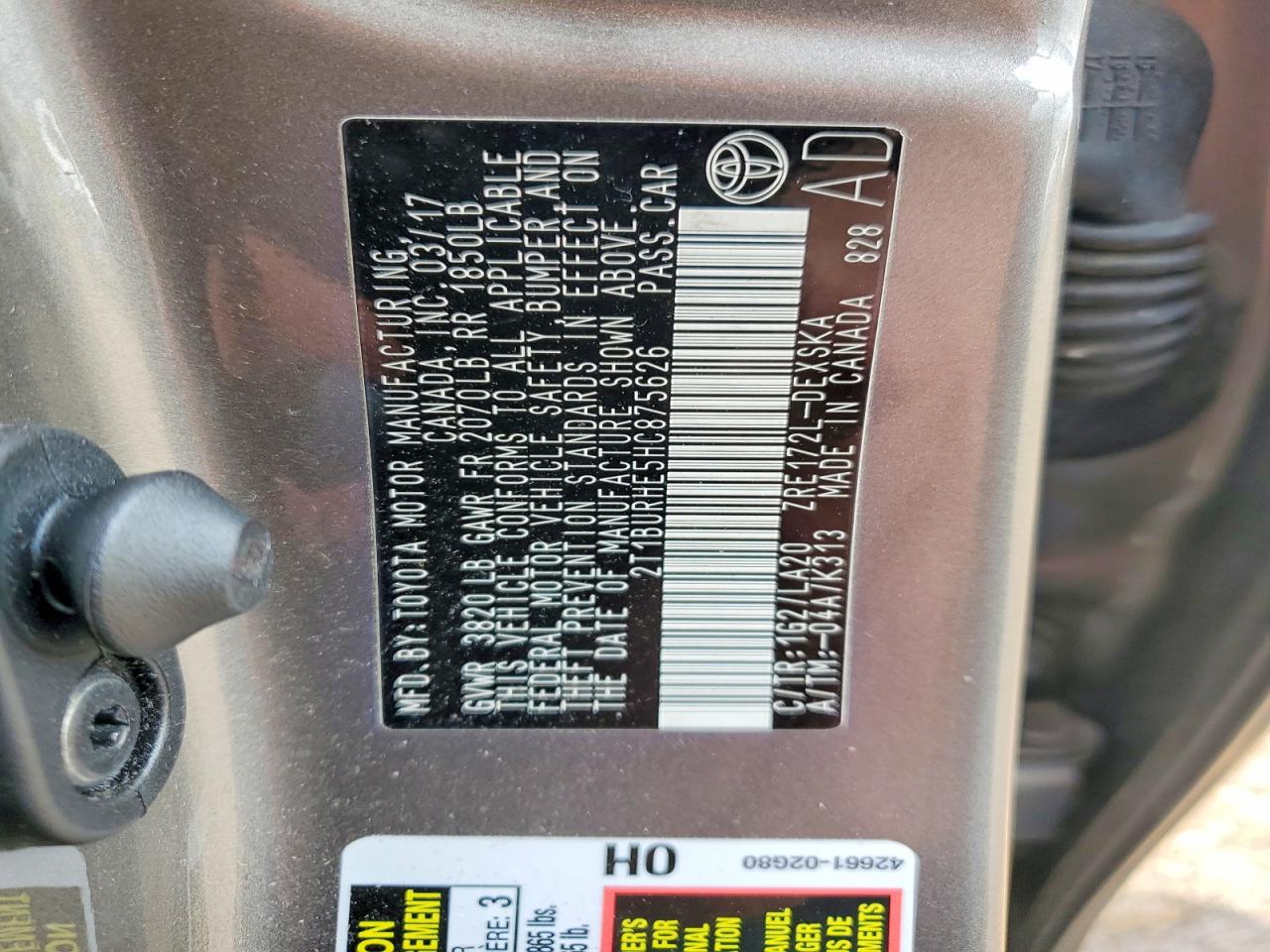 2017 TOYOTA COROLLA XSE photo 34