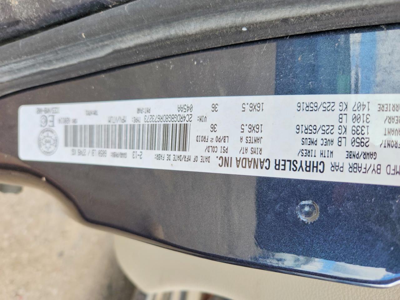 2013 DODGE GRAND CARAVAN SE photo 13