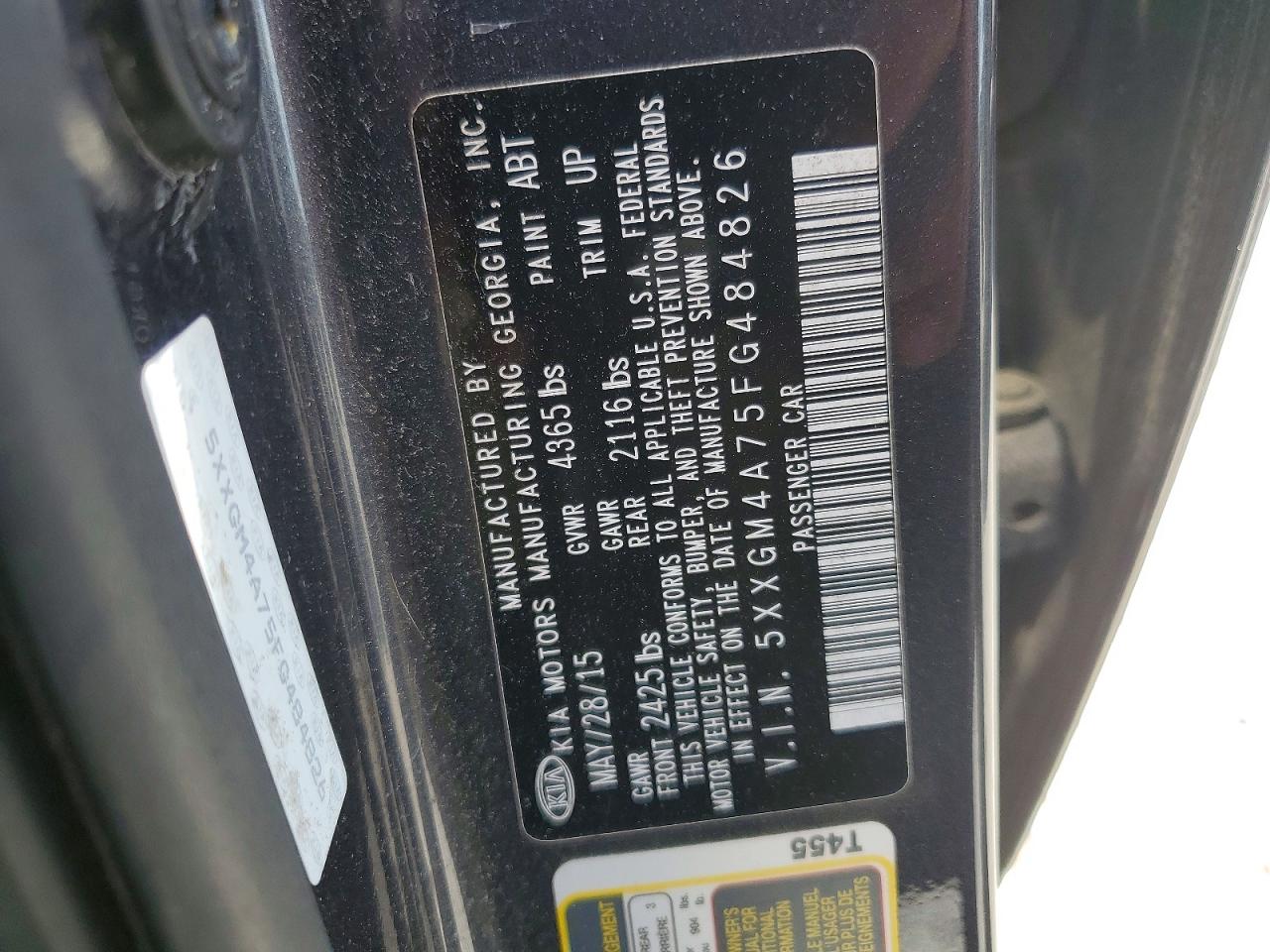 2015 KIA OPTIMA LX photo 25